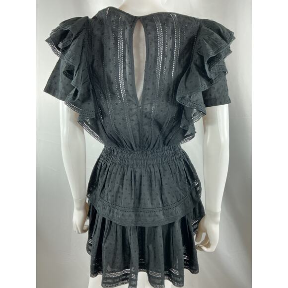 Loveshackfancy 'Natasha' Black Cotton Dress Size XS - Picture 3 of 4